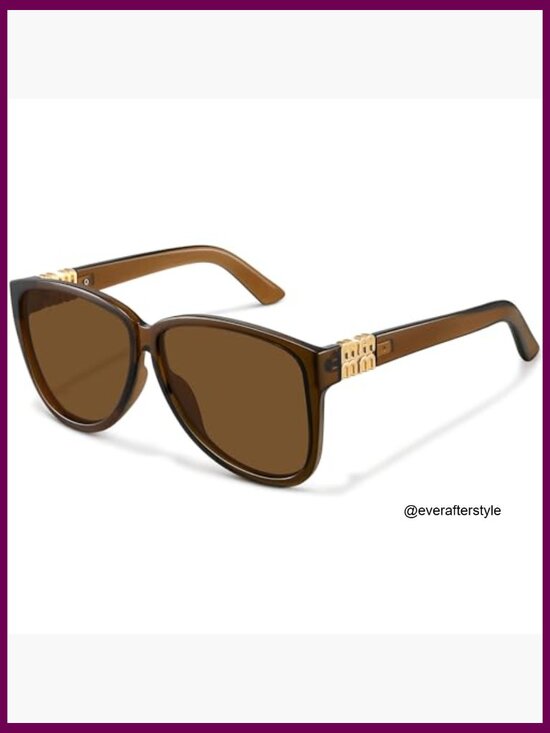 Retro Oversized Butterfly Sunglasses with UV400 Protection main image 6